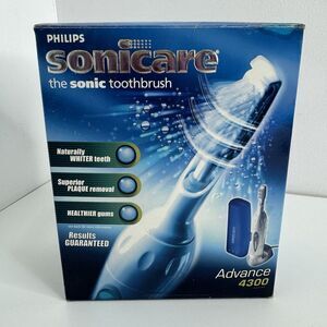 Philips Sonicare 4300 Electric Toothbrush + Travel Case + 2 Brush Heads